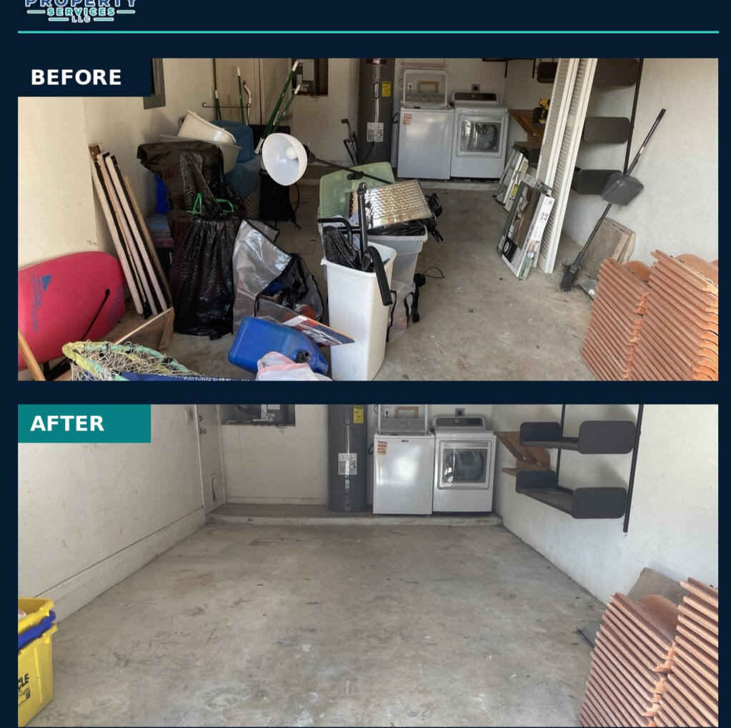 i3 Property Services team member cleaning a workplace table